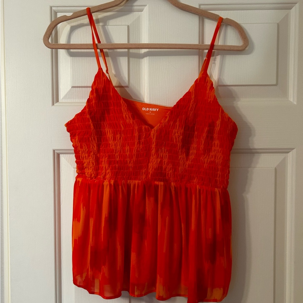 Red and orange Old Navy tank top